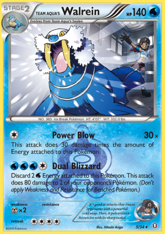 Team Aqua's Walrein 5 / 34