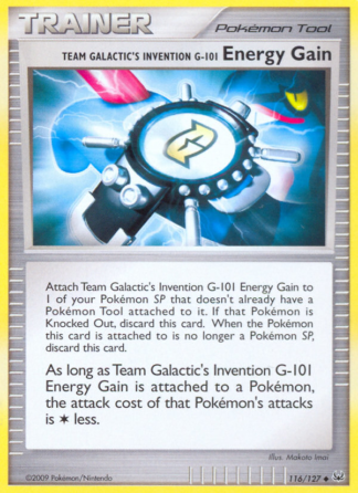 Team Galactic's Invention G-101 Energy Gain 116 / 127