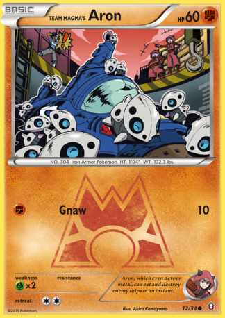Team Magma's Aron 12 / 34