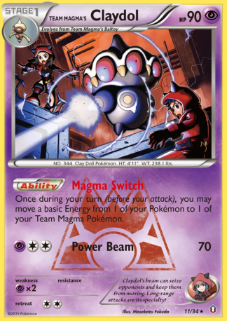 Team Magma's Claydol 11 / 34