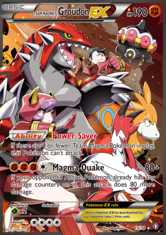 Team Magma's Groudon-EX 15 / 34