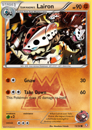 Team Magma's Lairon 13 / 34
