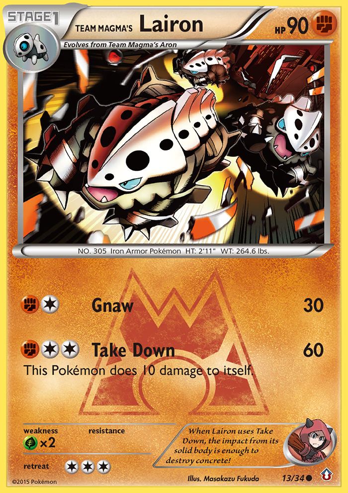 Team Magma's Lairon 13 / 34