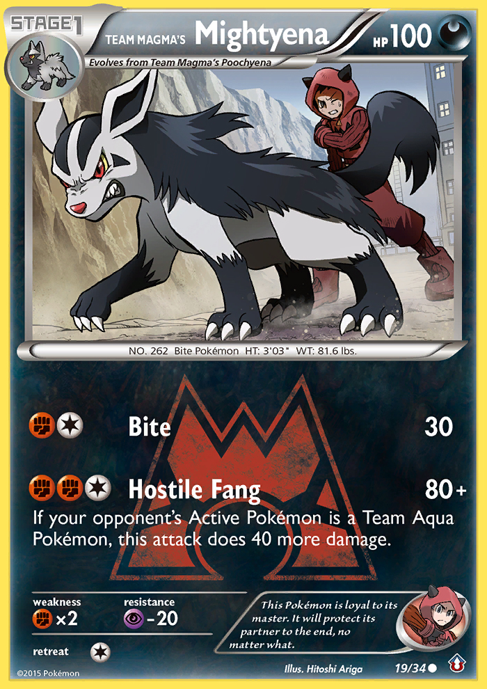 Team Magma's Mightyena 19 / 34