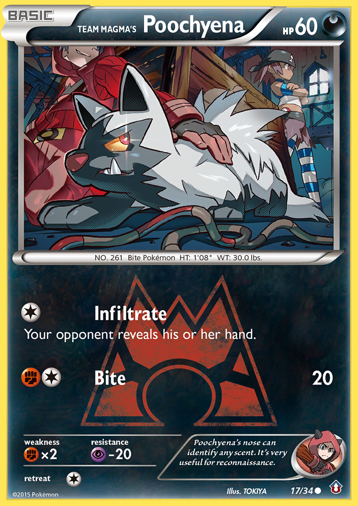 Team Magma's Poochyena 17 / 34