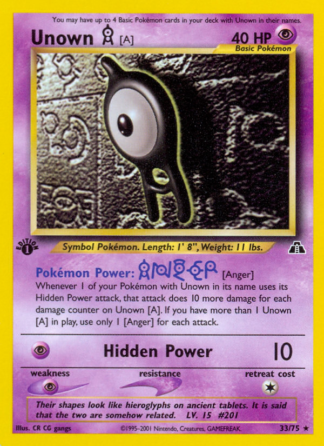 Unown [A] 33 / 75