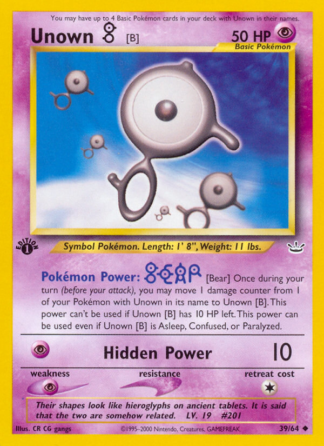 Unown [B] 39 / 64