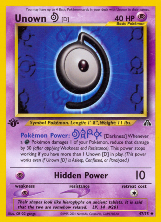 Unown [D] 47 / 75