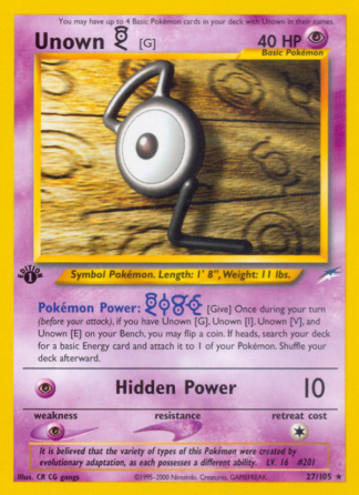 Unown [G] 27 / 105