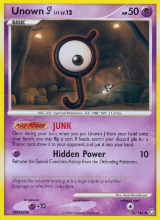 Unown [J] 76 / 146