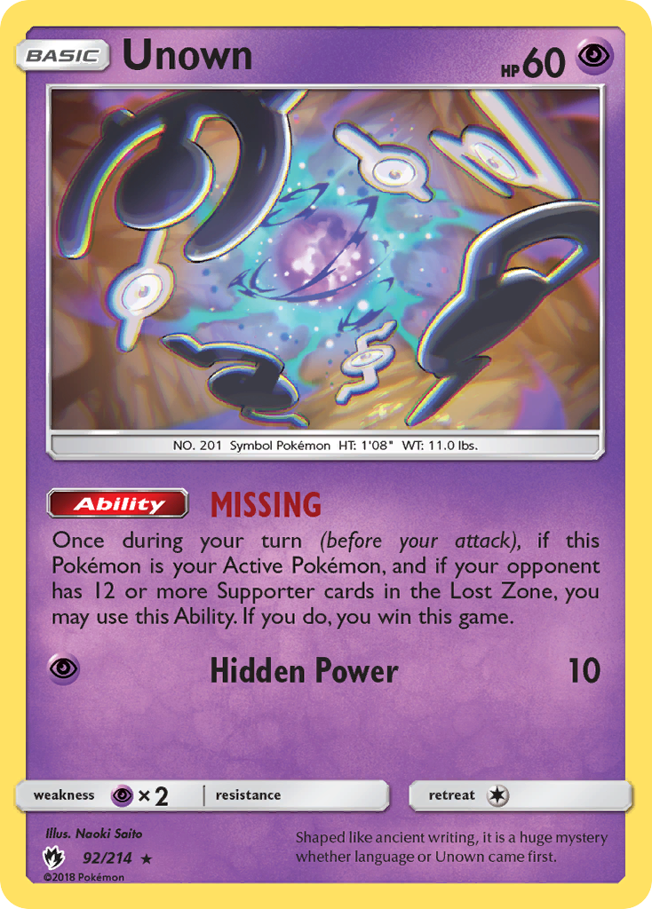 Unown 92 / 214
