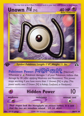 Unown [N] 50 / 75