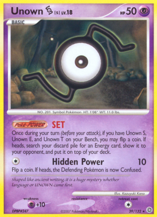Unown [S] 39 / 132