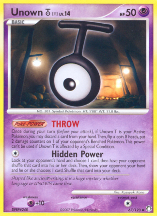 Unown [T] 67 / 123