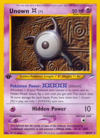Unown [X] 30 / 105