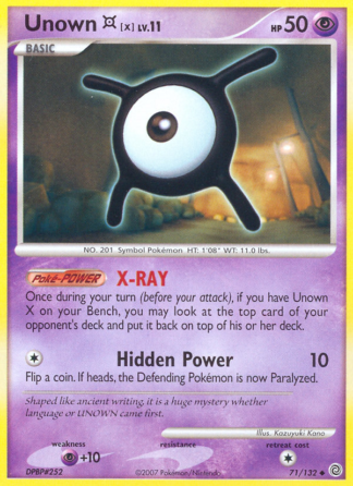 Unown [X] 71 / 132
