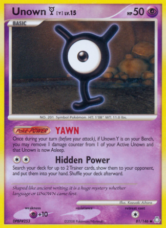 Unown [Y] 81 / 146