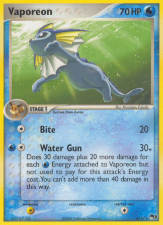 Vaporeon 6 / 17