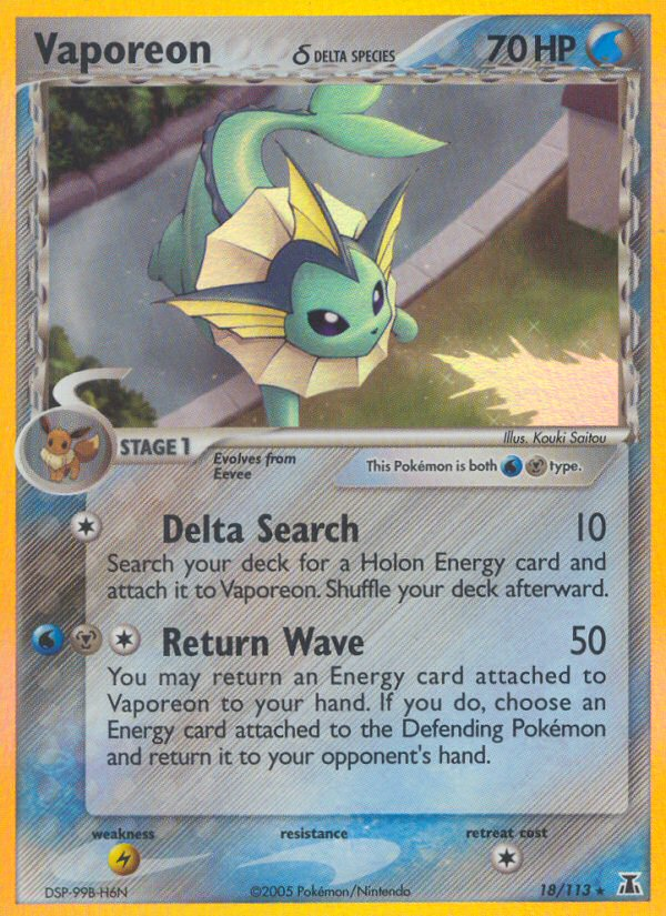 Vaporeon δ 18 / 113