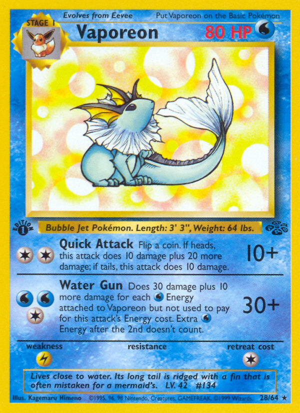 Vaporeon 28 / 64