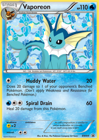 Vaporeon BW89 / 101
