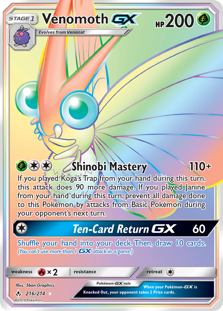 Venomoth-GX 216 / 214