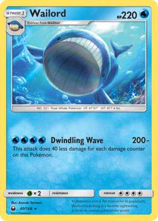 Wailord 40 / 168
