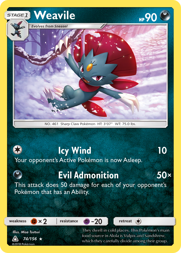 Weavile 74 / 156