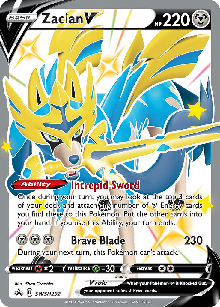 Zacian V SWSH292 / 307