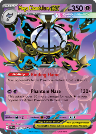Mega Chandelure ex 38 / 0