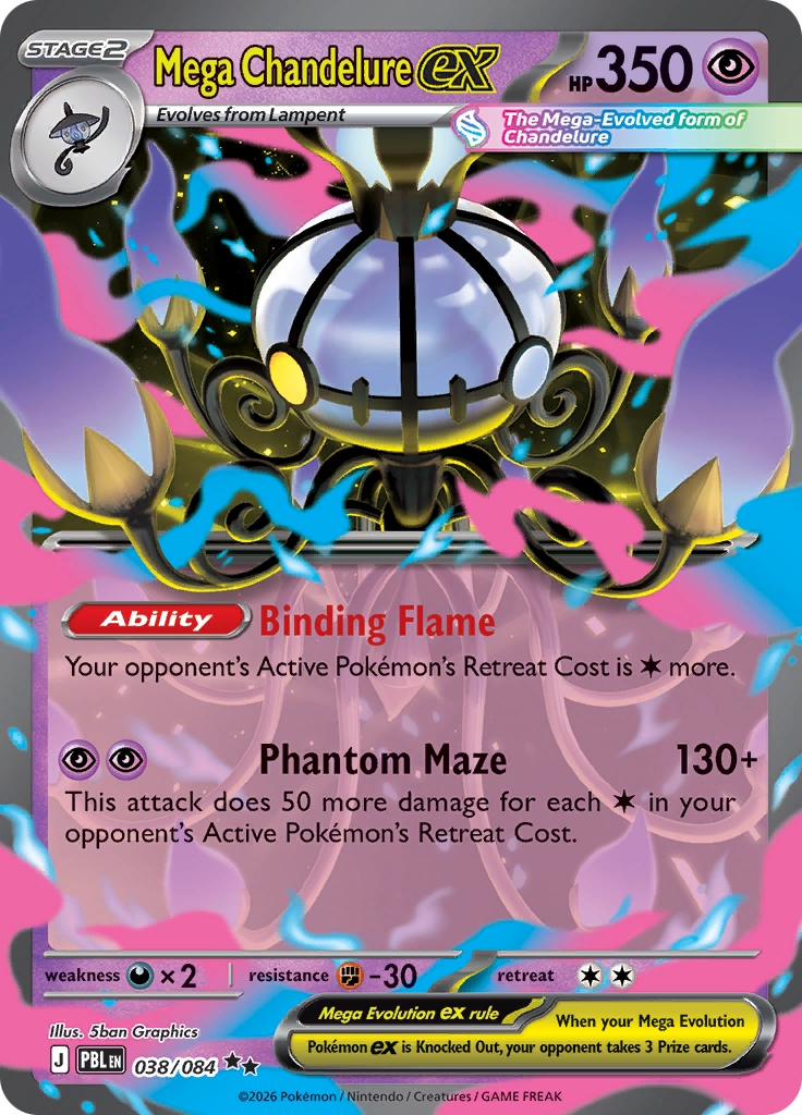 Mega Chandelure ex 38 / 0