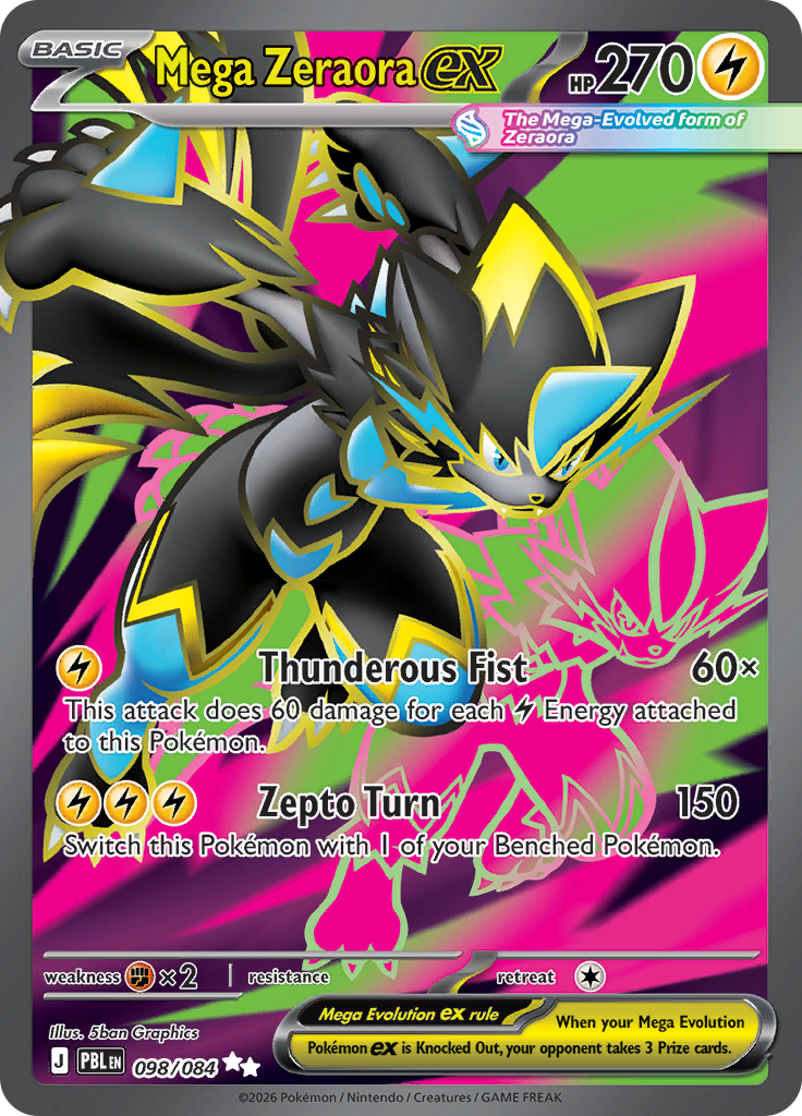Mega Zeraora ex 98 / 0