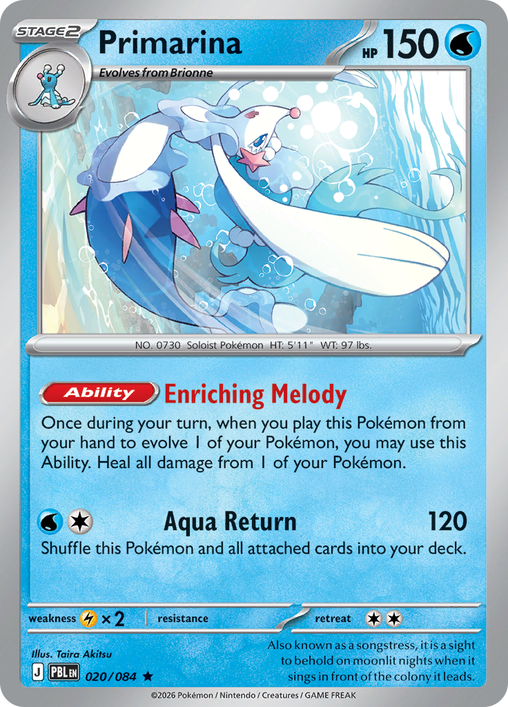 Primarina 20 / 0