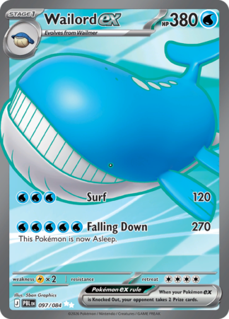 Wailord ex 97 / 0
