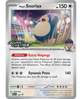 Hop's Snorlax SVP 184 / 150