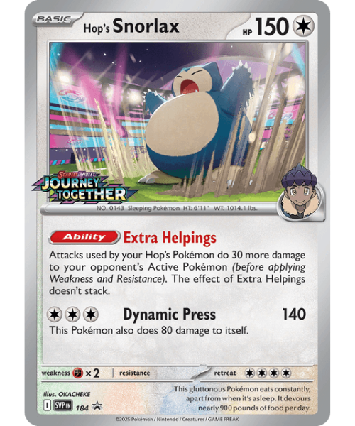 Hop's Snorlax SVP 184 / 150