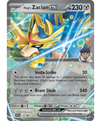 Hop's Zacian ex SVP 193 / 150