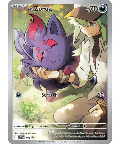 N's Zorua SVP 189 / 150