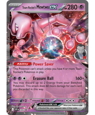 Team Rocket's Mewtwo ex SVP 205 / 150