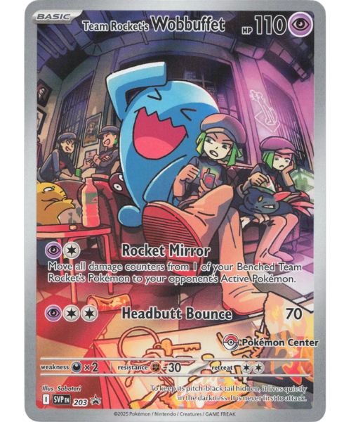 Team Rocket's Wobbuffet SVP 203 / 150
