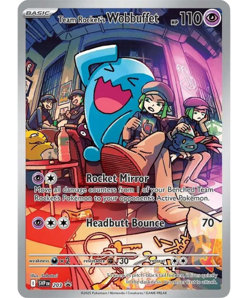Team Rocket's Wobbuffet SVP 203 / 150