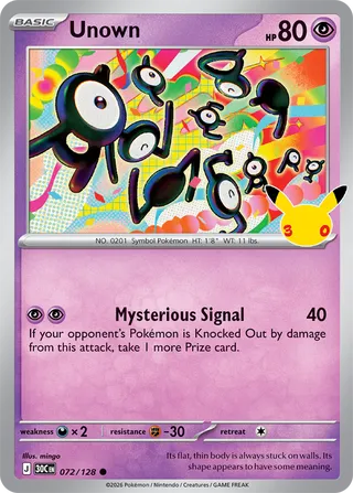 Unown 072 / 0