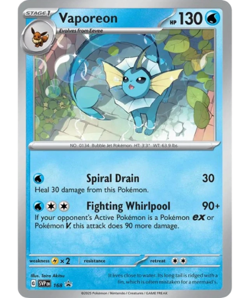 Vaporeon SVP 168 / 150