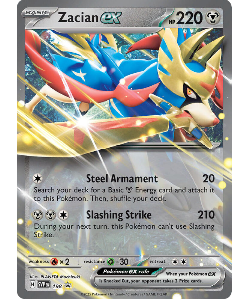 Zacian ex SVP 198 / 150